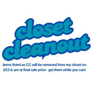 Closet Cleanout Sale!